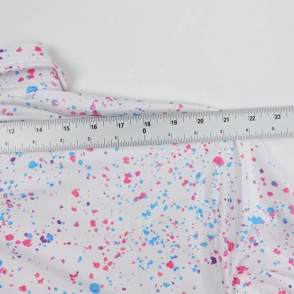 Shank It Golf Polo Men's 2XL XXL Paint Splatter Performance Stretch - Picture 12 of 16